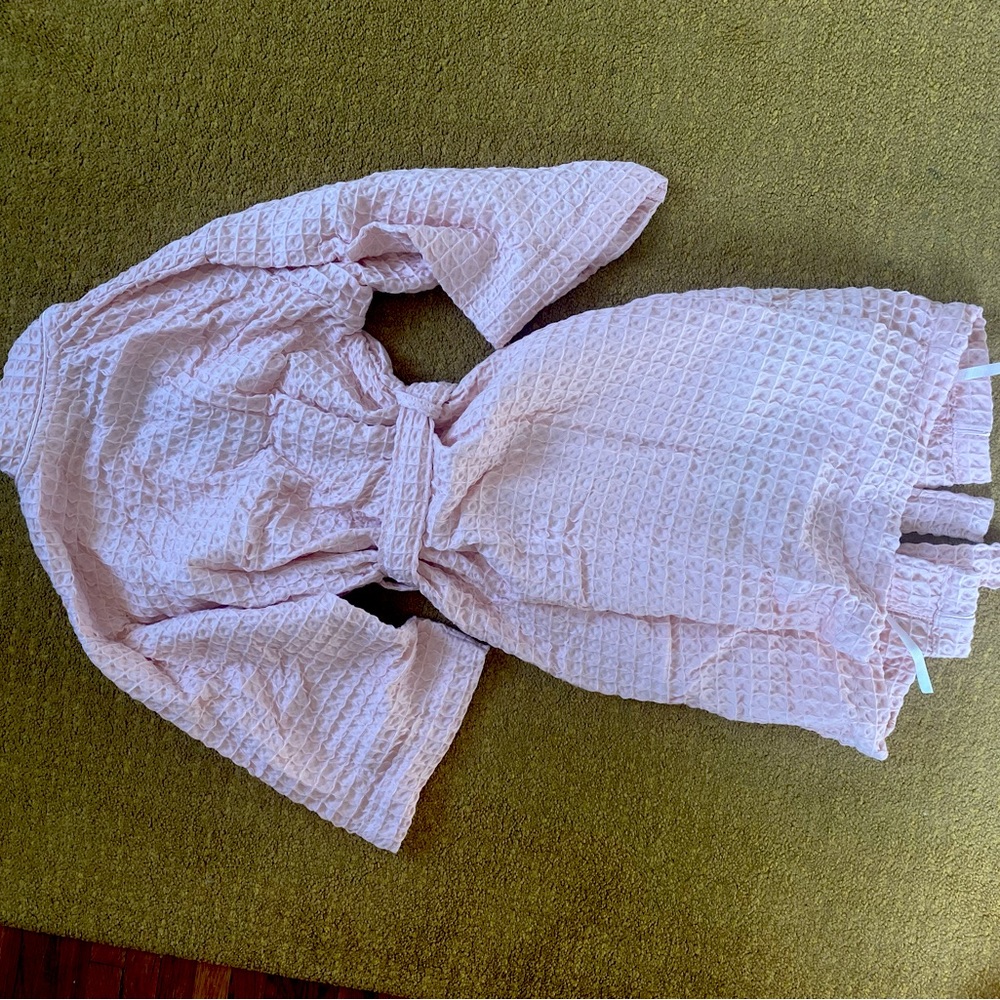 Pink Waffle Robe - Picture 5 of 6